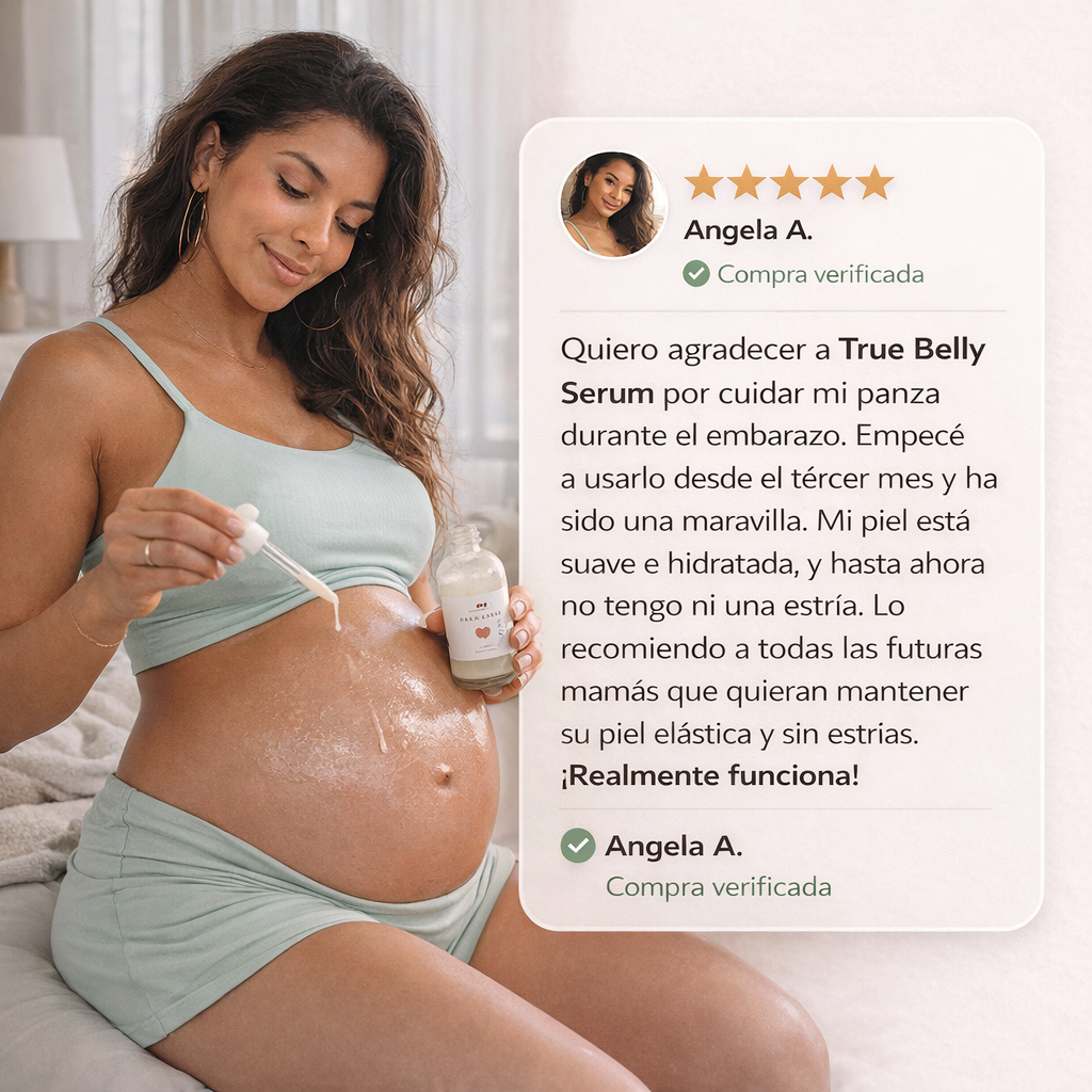 True Belly Serum cuidado anti-estrías prenatal