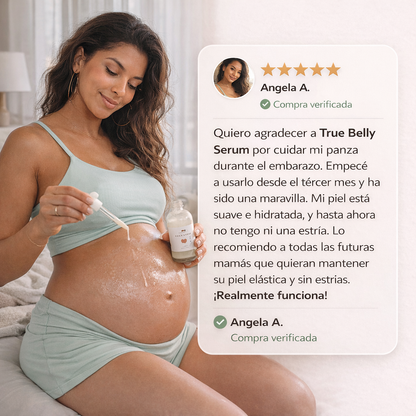 True Belly Serum cuidado anti-estrías prenatal